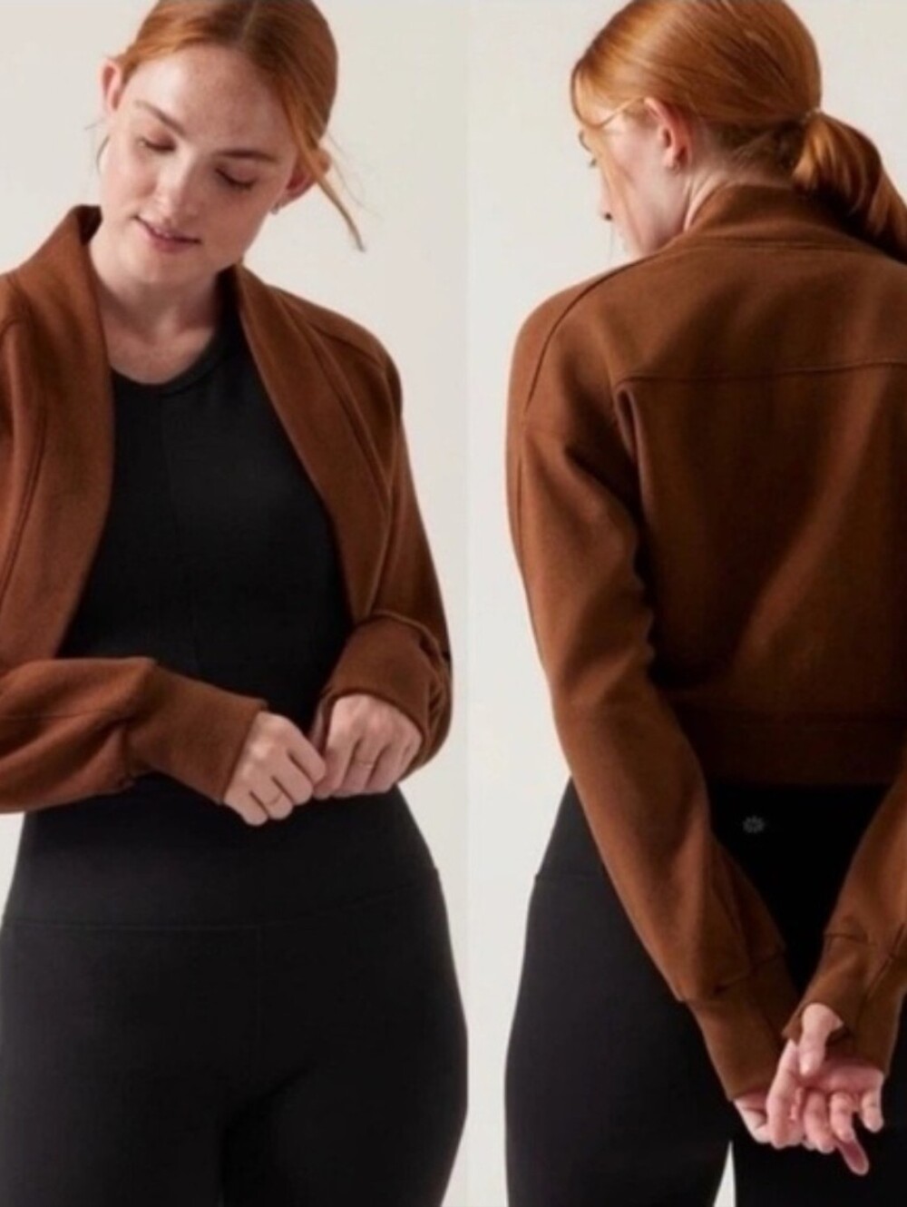 Athleta NWOT Retroplush Wrap (Cropped Open Cardigan/Bolero/Shrug)